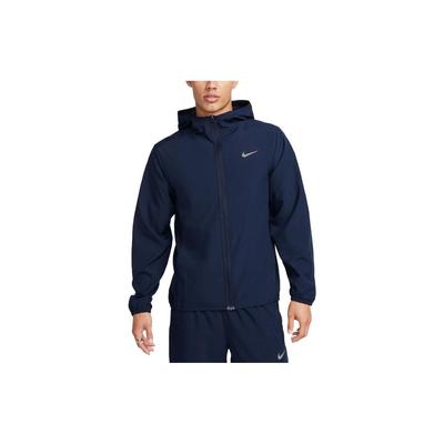 Logo-Print Kapuzen-Reißverschlussjacke Herren Oberbekleidung Blau FB7483-451
