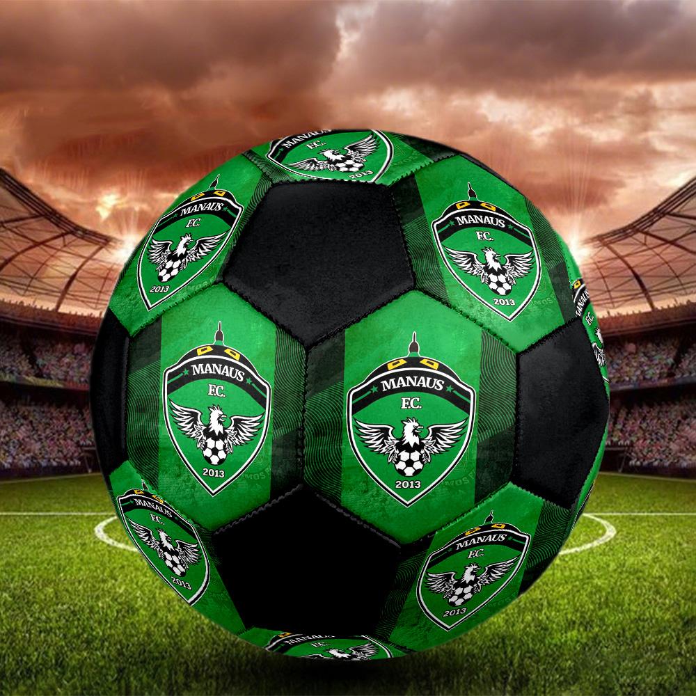 Manaus FC Indoor Soccer Ball Colorful All Ages Size 5 Machine Stitched PVC Competition Ready Durable High-Bounce