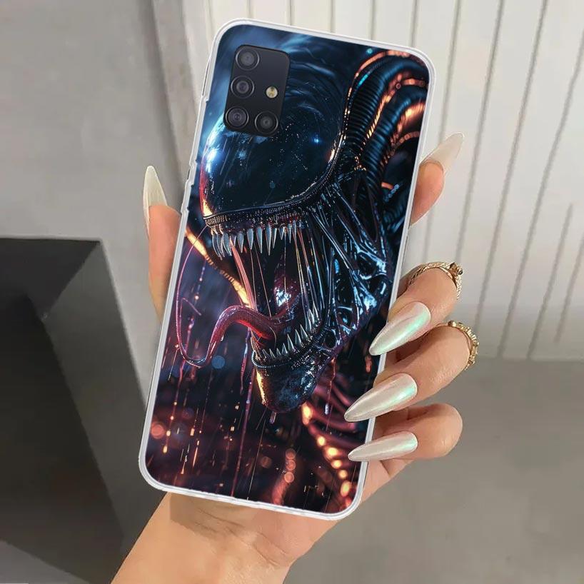 Cool A-Alien X-Xenomorph Phone Case for Samsung Galaxy A52 A32 A22 A12 A02S A50S A30S A10S Note 20 Ultra 10 Plus S10 A31 A20 A71