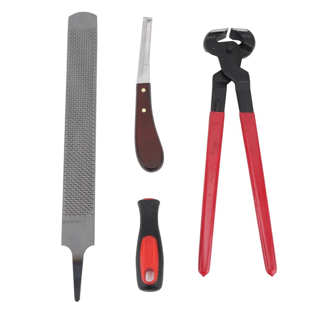Hoof Repair Tool Kit Steel Double Sided File Hoof Trimmer Tool Kit for Horses Cattle Sheep Donkeys