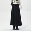 Navava Women Suede Long Flare Skirt Ns488