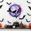Creative Welcome Door Sign Home Wall Hanging Pendent Courtyards Front Porches Door Garlands Crow Rose Sign Ornaments