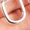 1 Pair Women Earrings, Hypoallergenic U-Shaped Hoop Earrings, Smooth Polished Surface Copper Earrings for Jewelry Gift