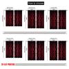 Flat Printing Drapes Swirls Floral Leaves Versatile Polyester Without Electricity Holiday Decorations Indoor Curtain Made Of