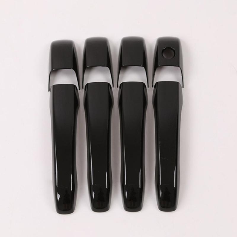 Pack Of 4 ABS Door Handle Covers with Anti Slip Grip & Easy Installation Vehicle Accessories for Multiple Automotive