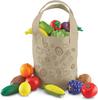 Colorful Kitchen Toys For Learning Fruits And Vegetables Soft Rubber Pretend Play Set