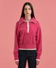 PLAC WOMEN Zip-Up Boucle Knit Pink