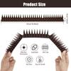 12Pcs Spikes Repeller Cat Mat Bird Repellent Anti Pigeon Deterrent Plastic for Garden Fence Roof Birds Squirrel Spikes