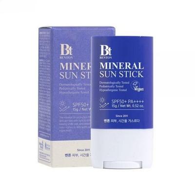 Benton Неорганічний сонцезахисний стік SPF50 PA, 15 г, 1 шт.