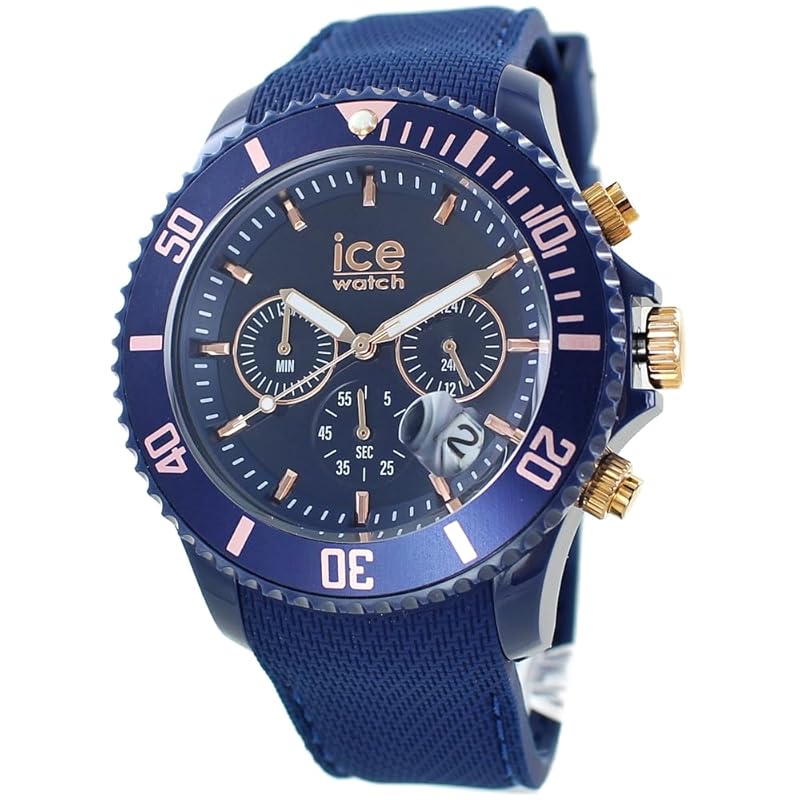 

[Ice-watch] ice watch watch men s ladies ICE chrono blue rose gold 020621 [product]