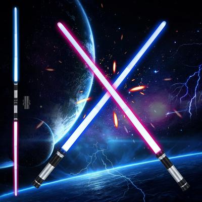 Zestaw 2 Oświetlanych LED 7 Świetlnych Mieczy Imprezowych, Zabawka, Miecz Świecący, Cosplay, Rozkładany, Łączony, Kolory, LED Zmieniający Kolor, (Rozszerzalny