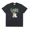 T-shirt da donna Ganni 252 Logo Pony A1050048