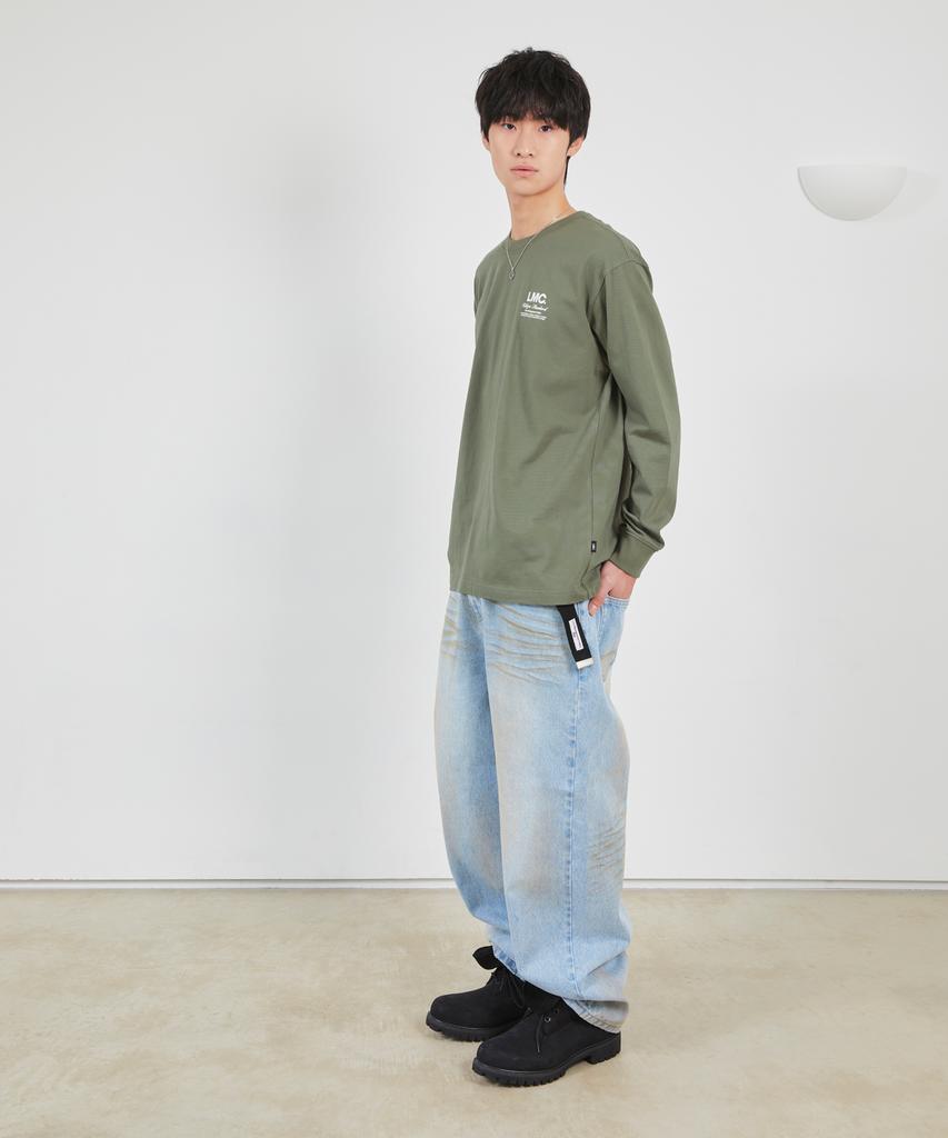 LMC Flying Puppy Long Slv Tee White