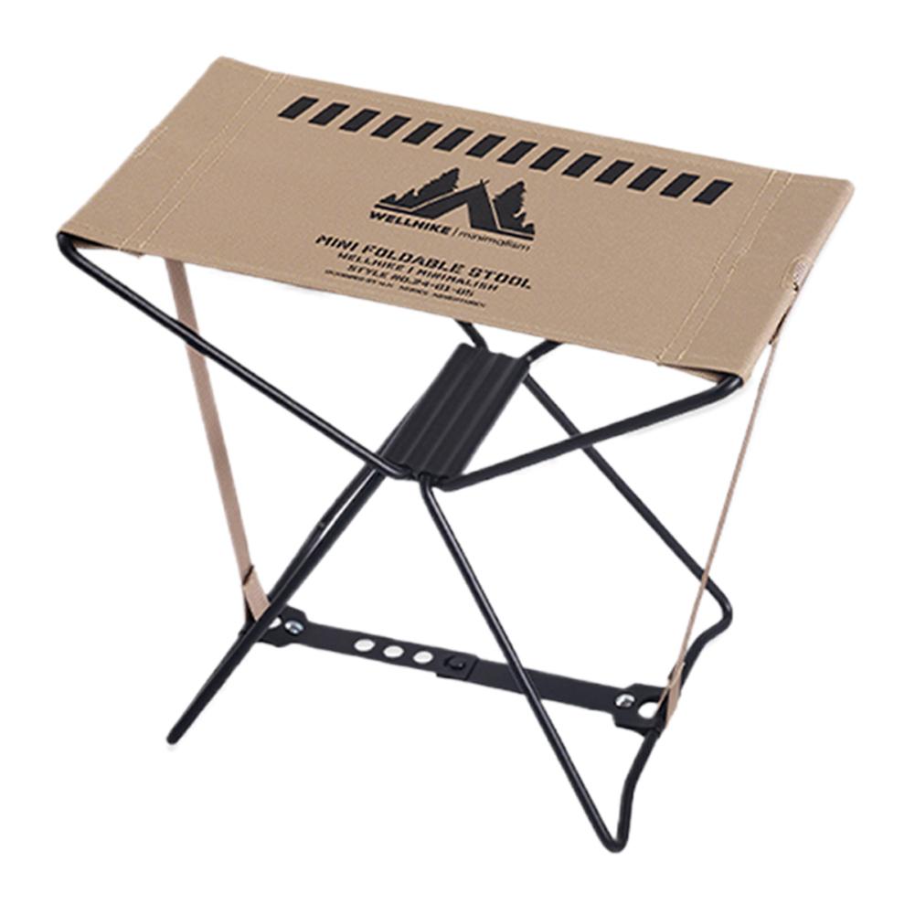 

Portable Folding Stool Waterproof Outdoor Camping Stool High Load-Bearing Portable Samll Chair for Hiking Backpacking хаки