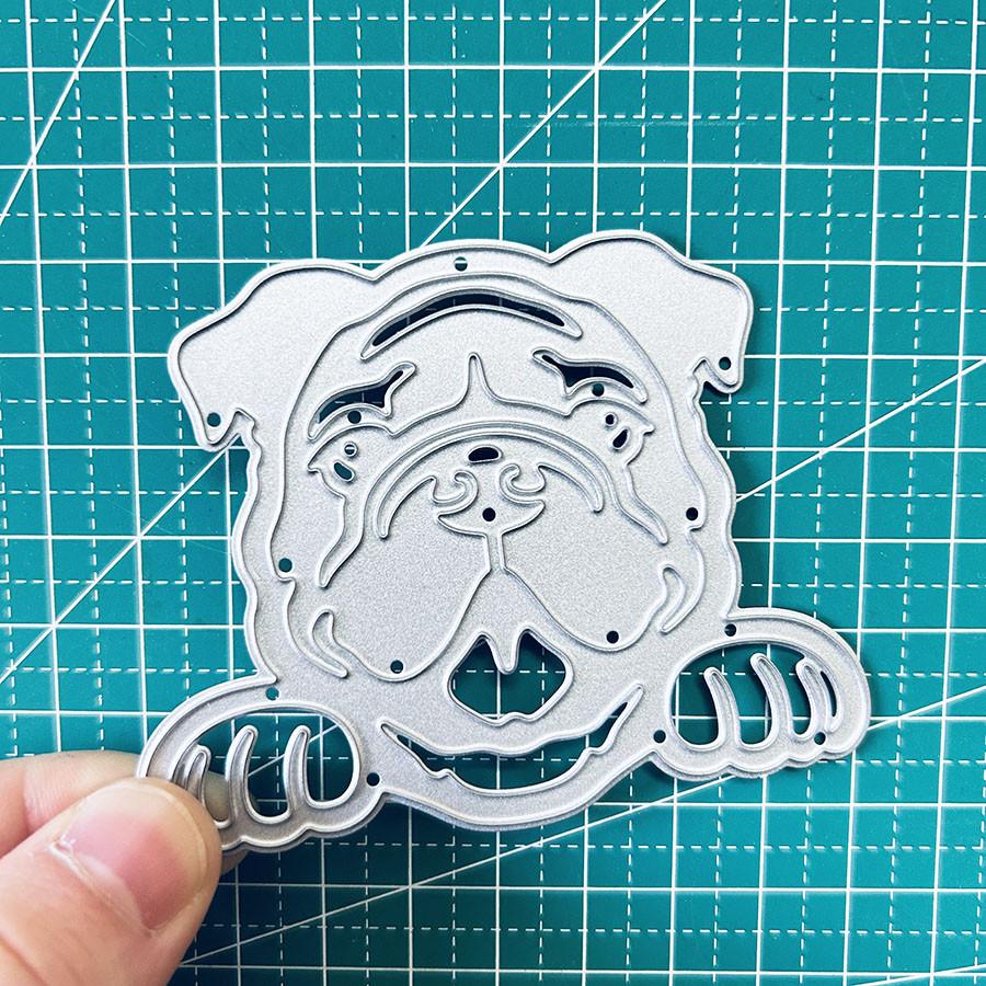 2pcs Dogs Metal Cutting Dies Stencils for DIY Scrapbooking Dies Paper Album Cards Embossing Dies Cut Craft Dies
