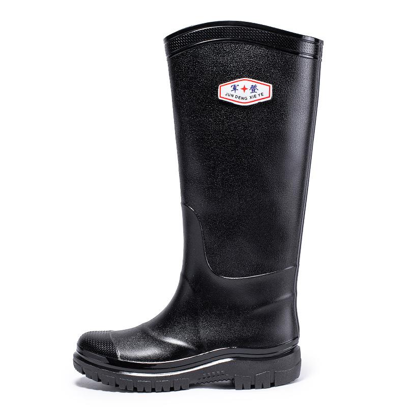 

Мужские длинные резиновые сапоги выше колена Jundeng мужские высокие простые нескользящие сапоги для ходьбы по воде кухонные нескользящие резиновые сапоги для трудовой защиты 45