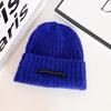 Big Head Circumference Loose Knitted Hat Female Alphabet Mark Winter Wool Hat Warm In Autumn and Winter Suitable for Round Face Small Hat