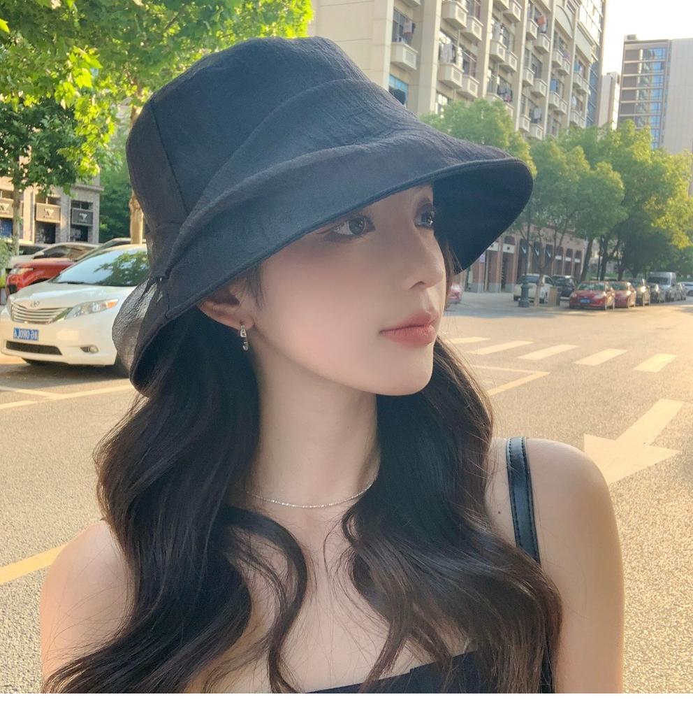 Solid Color Thin Fisherman Hat For Women Summer Mesh Wide Brim Bucket Hat Casual Outdoor Ladies Girl Panama Basin Cap