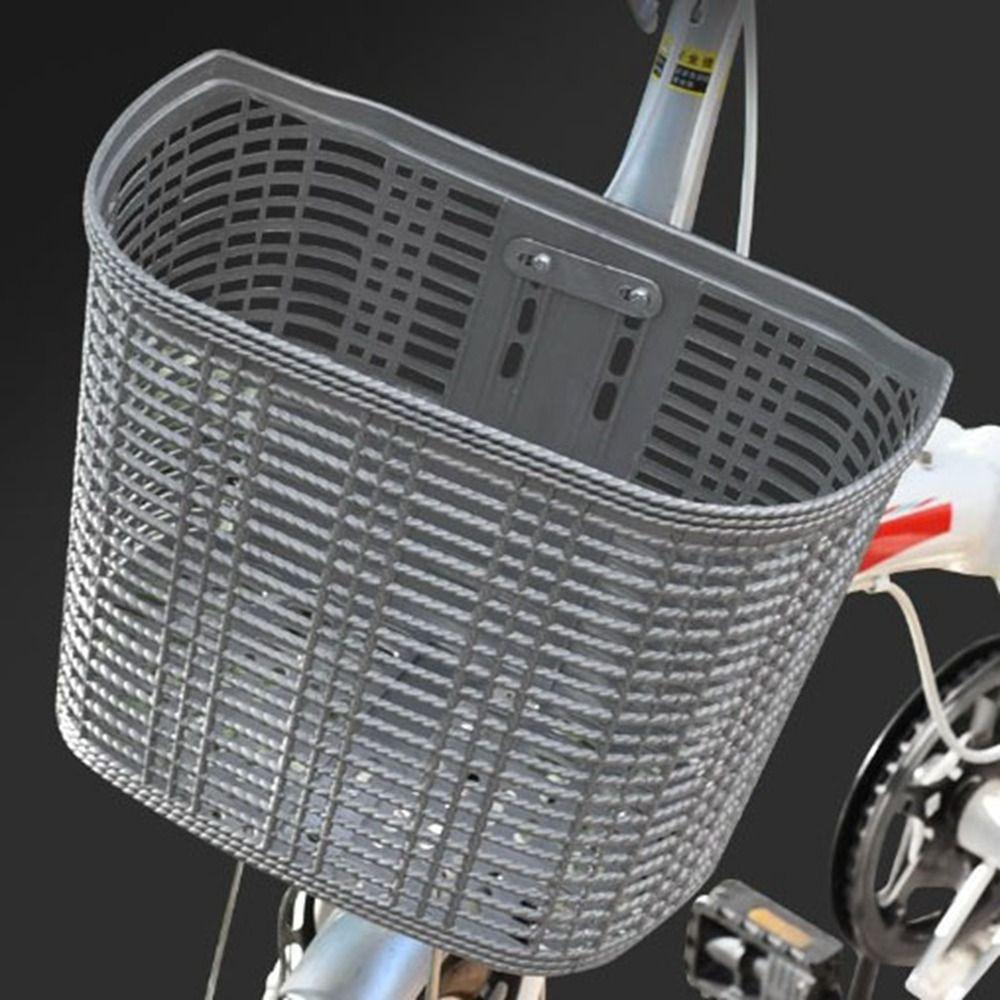 Plastic&Steel Electric Bike Basket D-shaped Bicycle Food Storage  Cycling Accessories