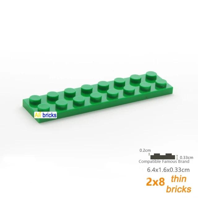 Non-Toxic 20Pcs Moc Parts 3034 Plate 2 X 8 Compatible Bricks Diy Assmble Building Blocks Particle Kids Puzzle Brain Toy Birthday Gift
