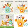 Baby Animal Hand Puppet With Teething Gel For Sleep And Sensory Development