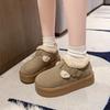 2025 winter thick plush warm cotton shoes plush cotton shoes one pedal suede plush shoes platform cotton shoes