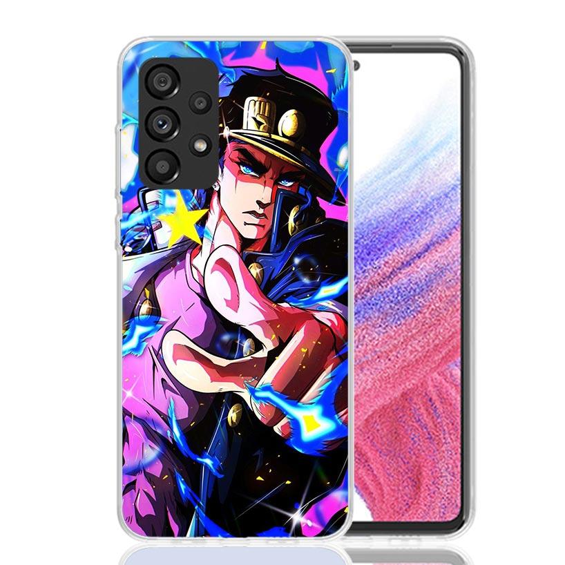 JoJo's Bizarre Adventure Kujo Jotaro Phone Case for Samsung Galaxy A52 A51 A50S A12 A22 A32 A72 A10S A30S A31 A71 Note 20 Ultra