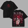 Anime Chainsaw Man Makima T-Shirt Vintage Washed Oversized T-Shirt Herren Unisex Kleidung Baumwolle T-Shirts Oberteile