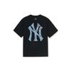 New MLB MONOGRAM Collection New York Yankees T Shirt SS25 Black Kids' 7ATSMV453-50BKS