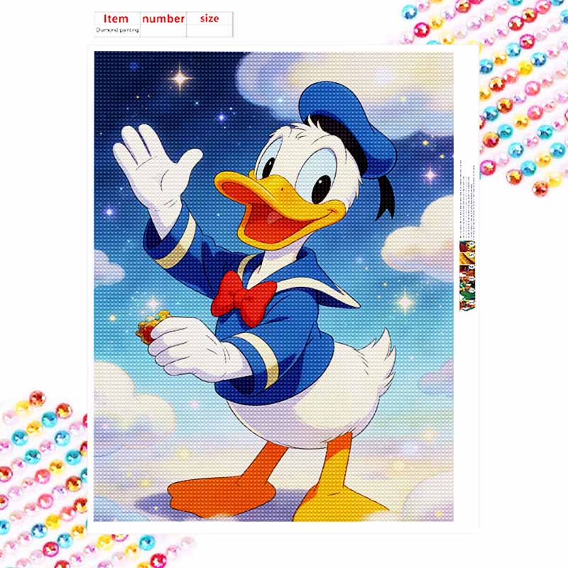 Disney Donald Duck Diamond Paint Painting Art Kit Handmade DIY5D Home Decor Gift