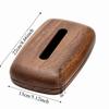Rectangular Walnut Tissue Box Smooth-surfaced Tissue Paper Holder Tissue Dispenser  Living Room