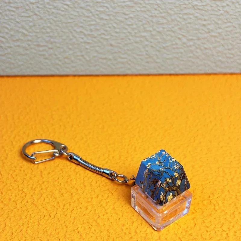 

Забавный брелок для механической клавиатуры, креативный брелок-клавиатура, антистресс, брелок для снятия напряжения, игрушки-декомпрессоры, держатель для ключей, подарки A3