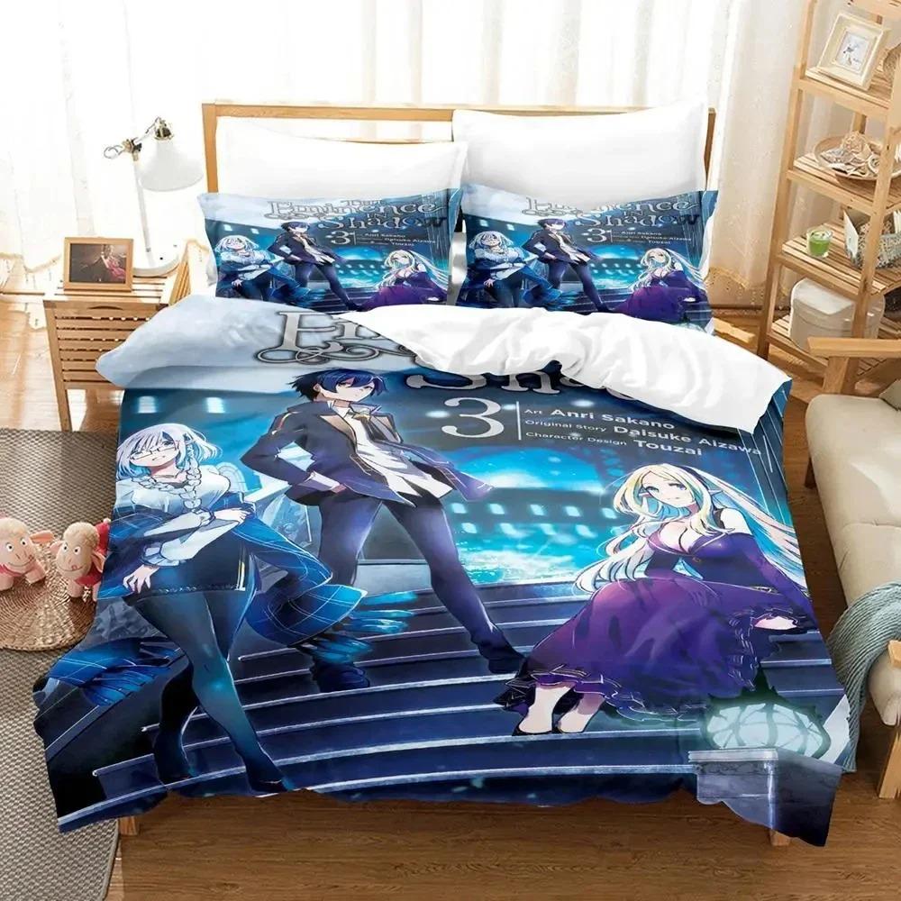 Comforter Anime Eminence In Shadow Bedding Set 3D Printed Suitable For Bedroom Kids Home Textile