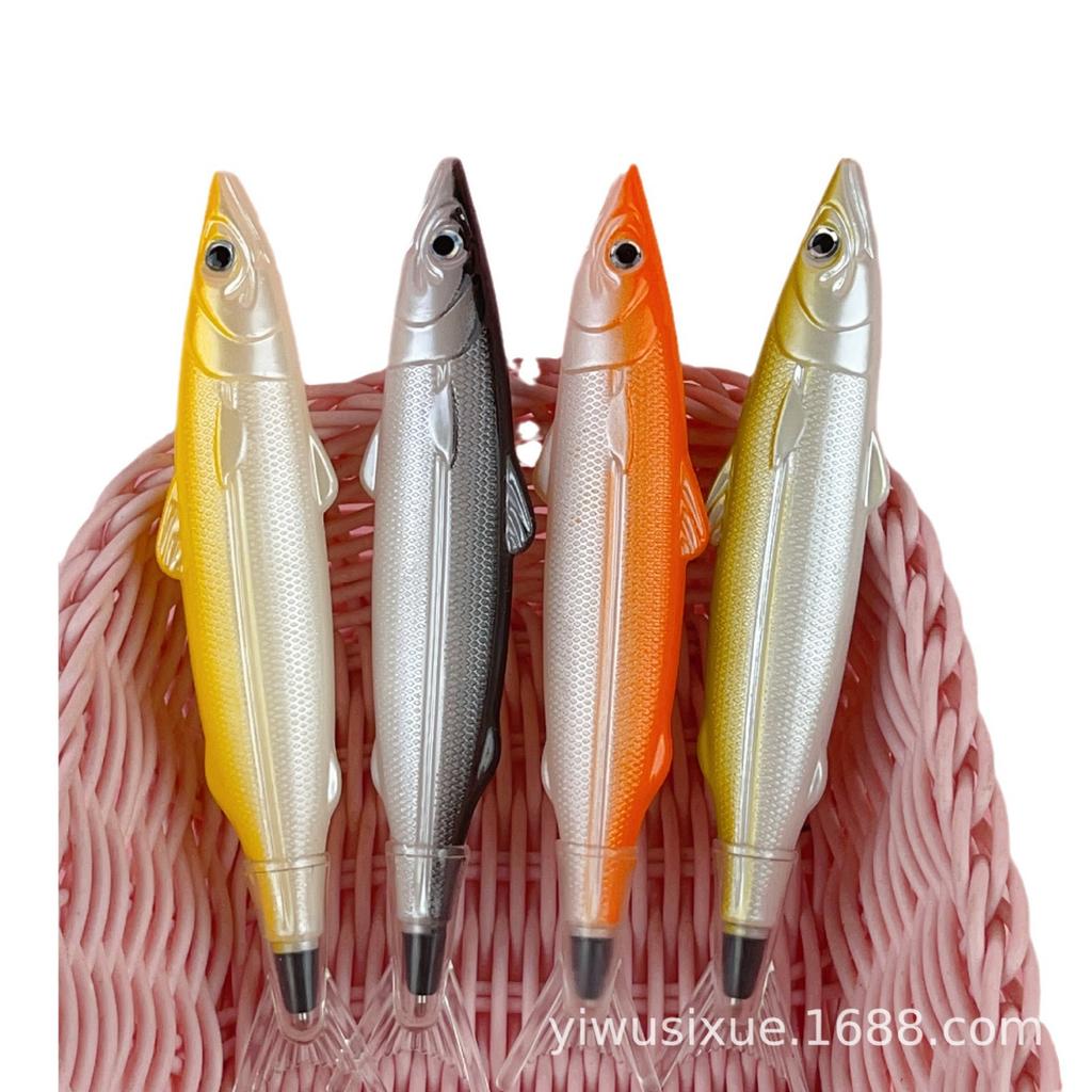 Creative Xianyu Simulation Idle Pen 0.5m Black - Fun Fish-Shaped Ballpoint for Students