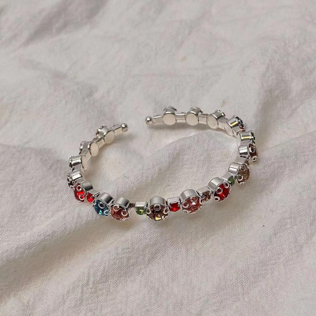Zircon Elegant Crystal Bracelet For Women Geometric Design Fashionable Jewelry Summer