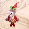 Foam Fabric Christmas Santa Claus Figurine With Elk Snowman Doll Pendant For Holiday Decor
