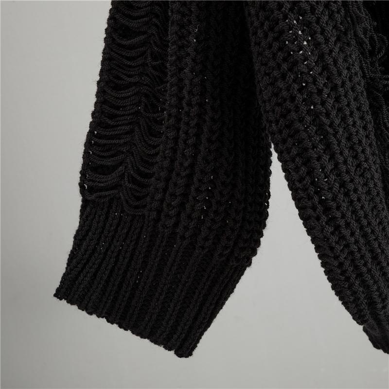 New Korean Style Solid Sweater Women Vintage Oversize Knit Jumper Female Autumn Long Sleeve O-neck Pullovers Tops