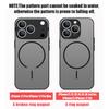 Translucent Matte Magnetic Case For iPhone 17 16 15 Pro 14 13 Pro Max 16e 17e For Magsafe Pink Flower Print Hard PC Back Cover