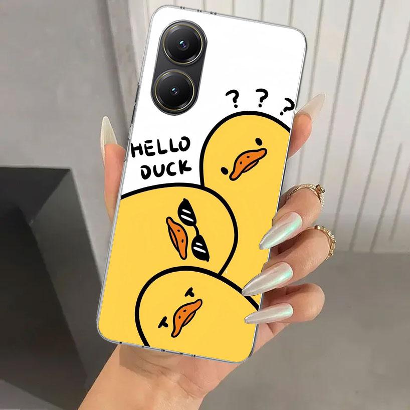 Funny Cute Yellow Duck You Phone Case for Xiaomi Poco X5 X6 X7 Pro F7 Ultra M7 Redmi 15 15C 13 13C 12 12C 10 10A 10C 9 9A 9C 9T