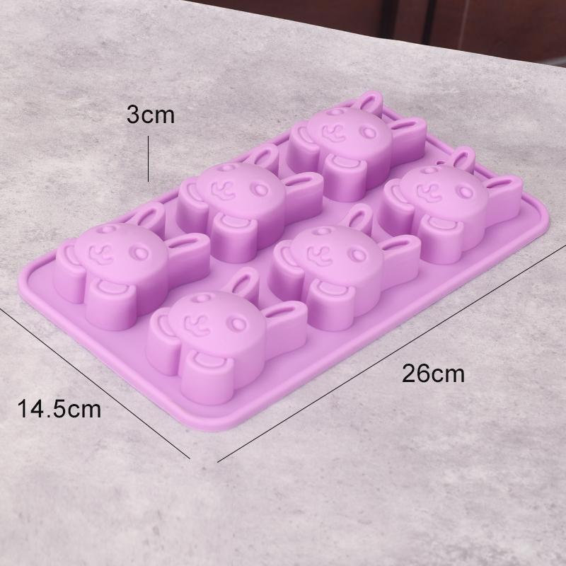 Easter Mold Silicone Mold Rabbit Bunny Cake Mould Chocolate Dessert Baking Mold 3D Cake Decorating Mold DIY Home Kitchen Tools