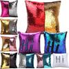 Mermaid Pillows Two Tone Sequins Throw Pillow Cushion Case DIY Case Double Sides Decorative Pillows FBE3