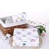 120*120 cm Soft Muslin Cotton Baby Blanket Bamboo Cotton Blanket Wrap Cute Cartoon Newborn Blankets Infant Wrap Sleepsack