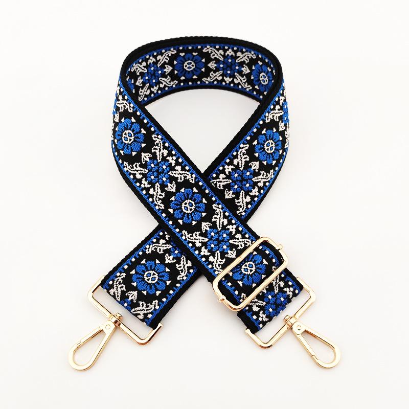 New Wide Jacquard Adjustable Crossbody Shoulder Strap - Women's Bag Accessory