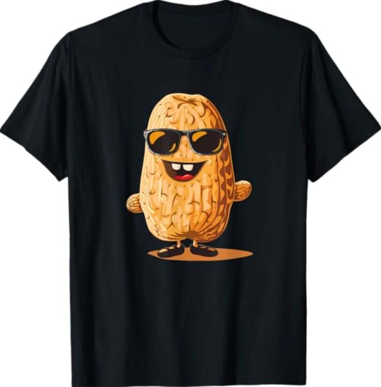 

Laughing peanut with funny sunglasses costume T-Shirt S