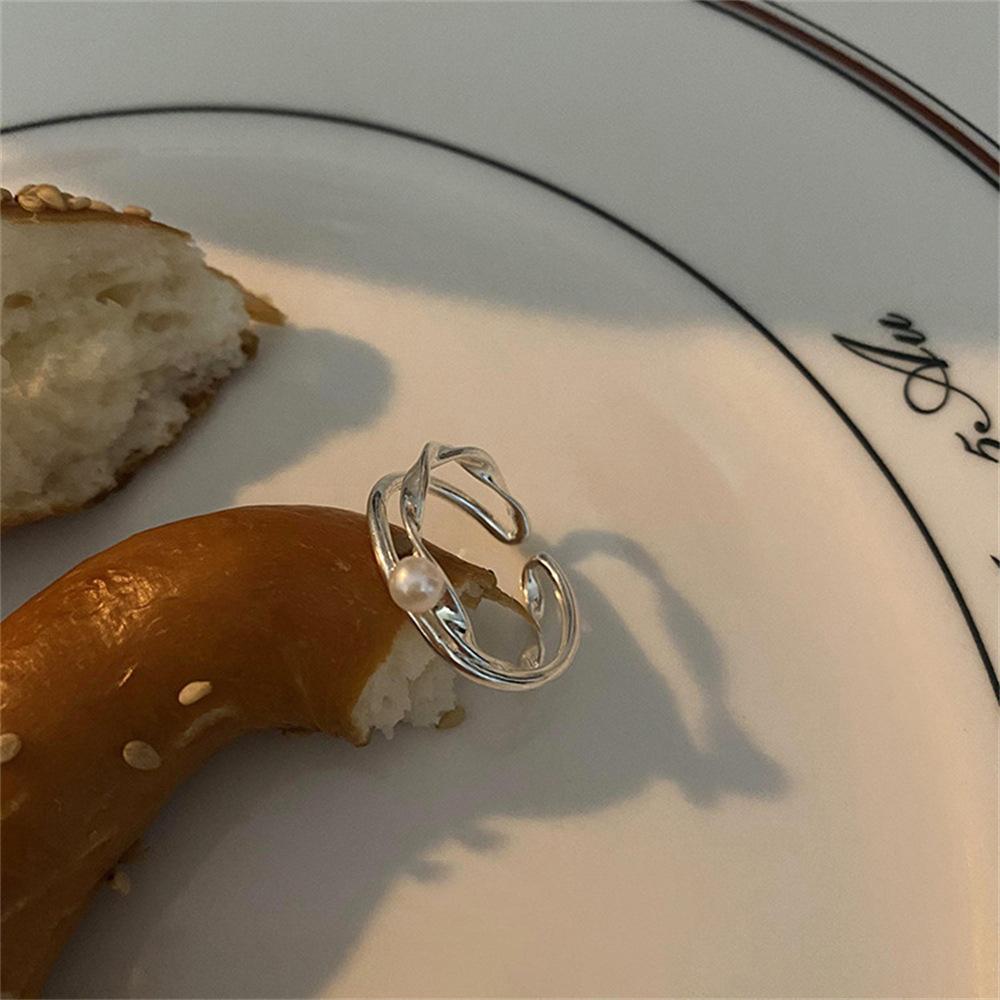 Korean plain ring ring female ins wind design opening adjustment tail ring ring ring