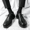 Sur-chaussures mocassins, petites chaussures en cuir, chaussures en cuir brillantes rehaussées à semelles épaisses style britannique, chaussures décontractées