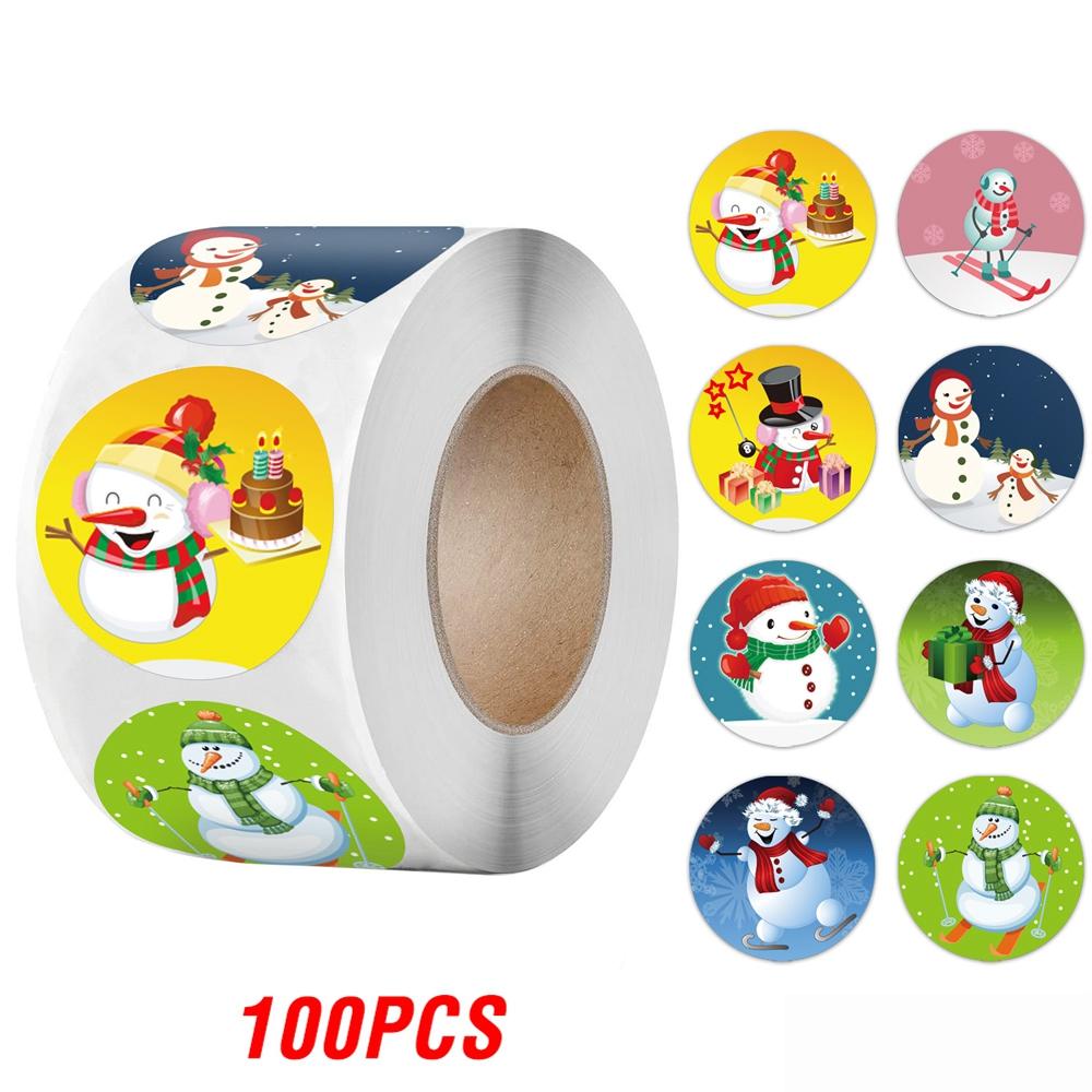 100-500Pcs High-Quality Merry High-Quality Christmas High-Quality Sticker High-Quality Christmas High-Quality Party High-Quality Decoration