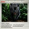 1Pc Black Panther Tapestry Wall Hanging, Decorative Fabric Poster for Bedroom, Living Room, Dorm & Home Decor