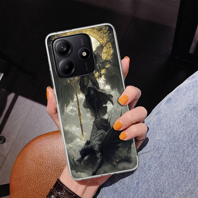 Archangel Michael Phone Case For Xiaomi Redmi Note 15 14 13 12S 12 11 Pro Plus 14S 11S 11E 10 10S 11T 5G Personalized Cover Redm