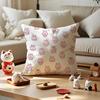 Asamimichaan Asleep Cute Asamimi Cushion Cover Silky Short Plush With Invisible Zipper Dustproof Sofa Pillow Case For Home Decor